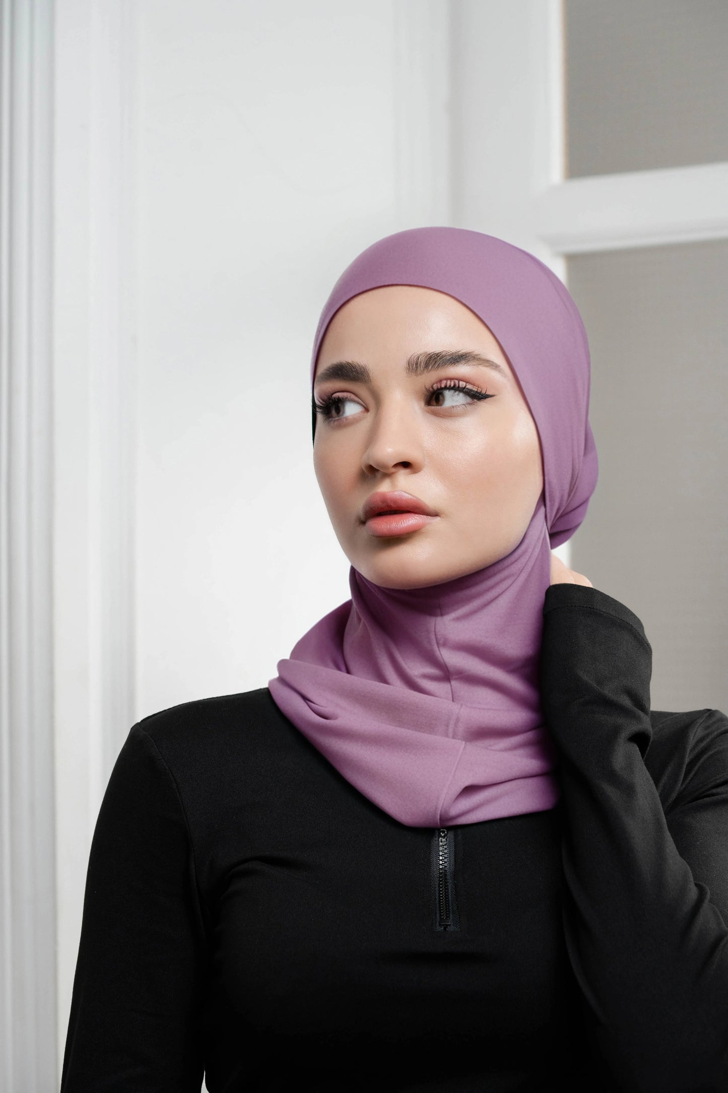 3in1 practical hijab - lilac