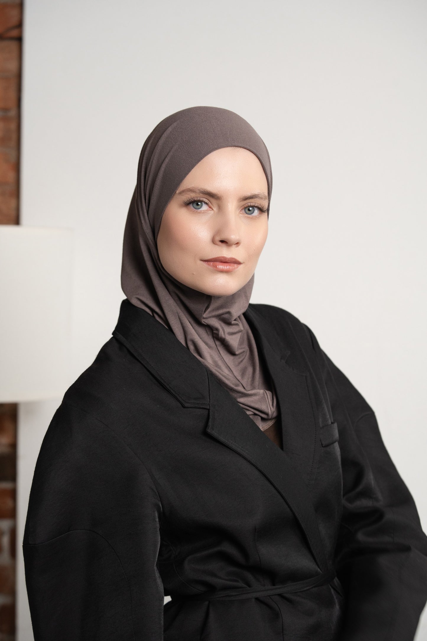 3in1 practical hijab - darkgrey