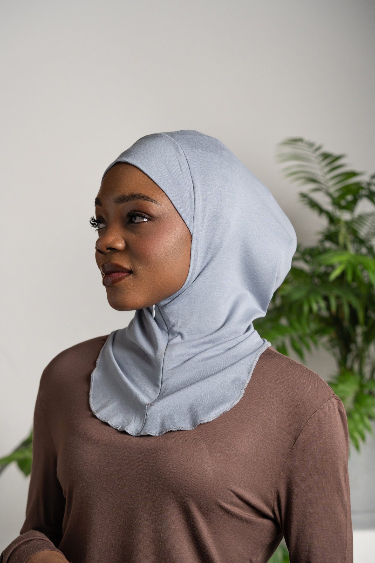 Zip hijab - lightgrey