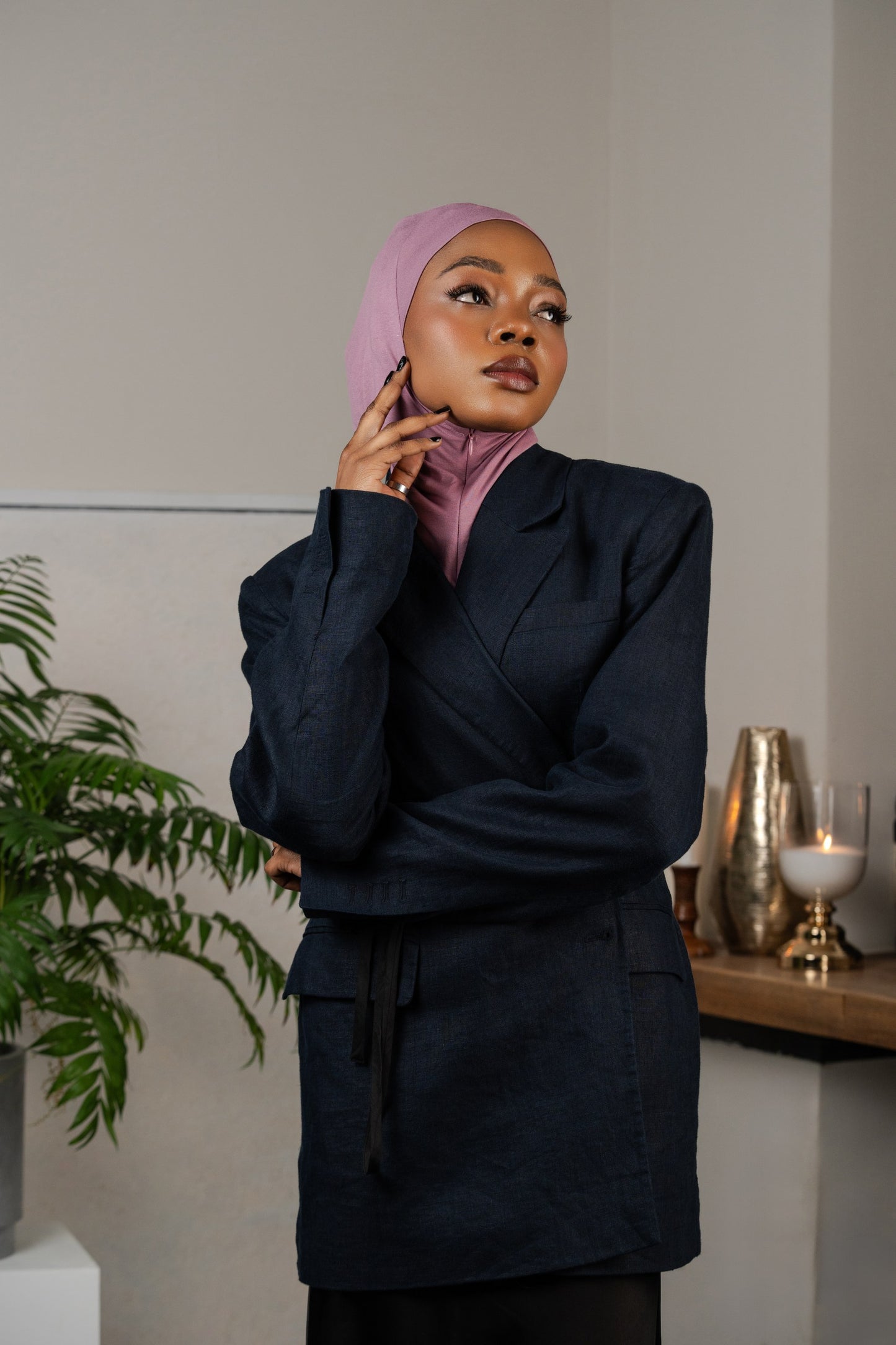 Zip hijab - lilac