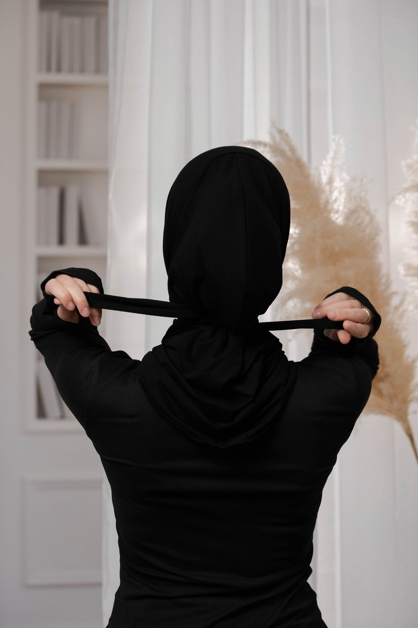 3in1 practical hijab - black