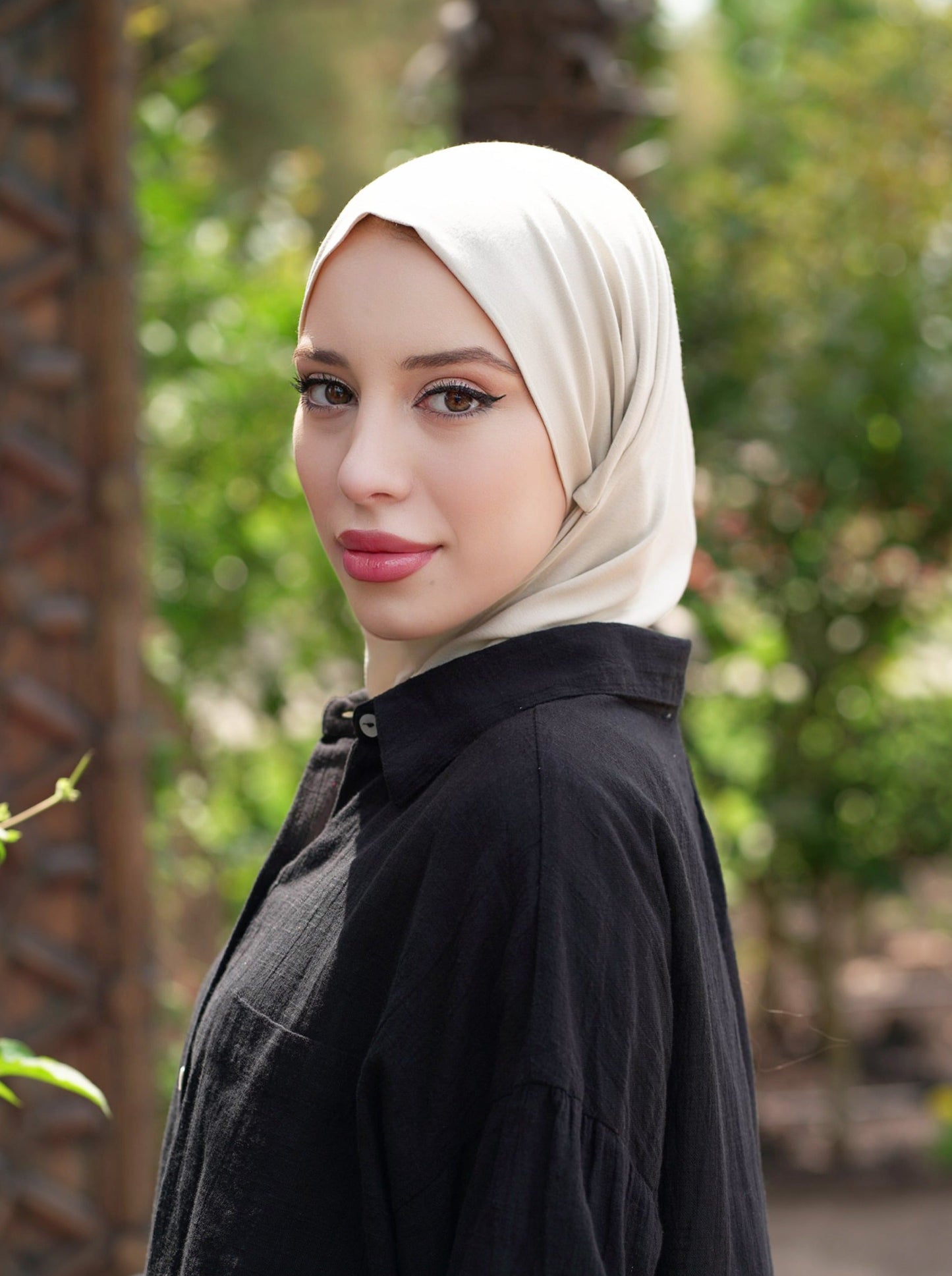 3in1 practical hijab - creme