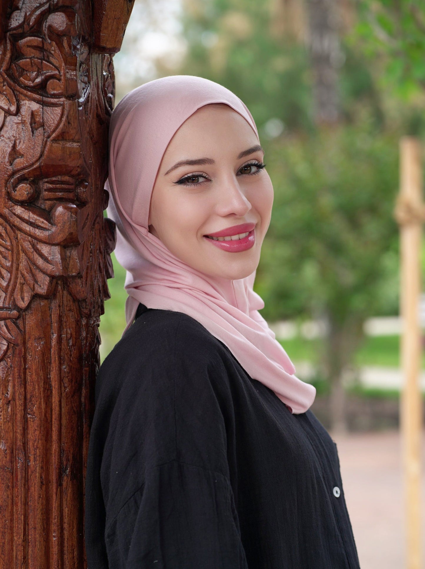 3in1 practical hijab - lightrose