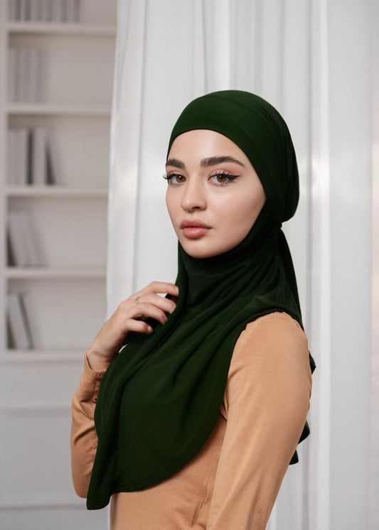 3in1 Khimar - darkkhaki