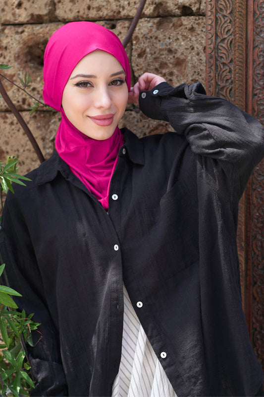 3in1 practical hijab - pink