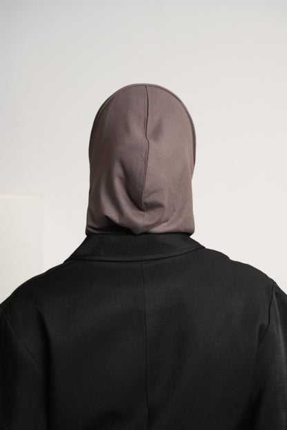 3in1 practical hijab - darkgrey