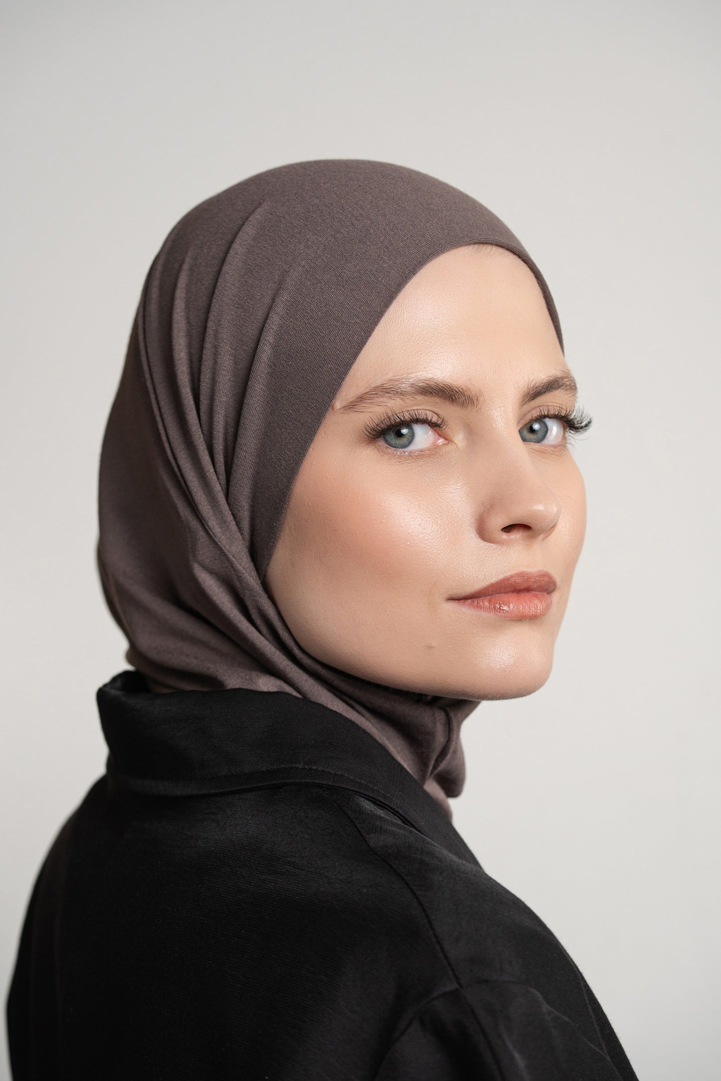 3in1 practical hijab - darkgrey