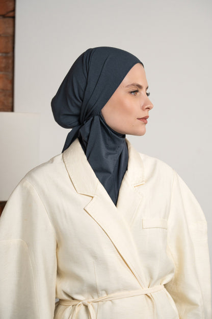 3in1 practical hijab - bluegrey