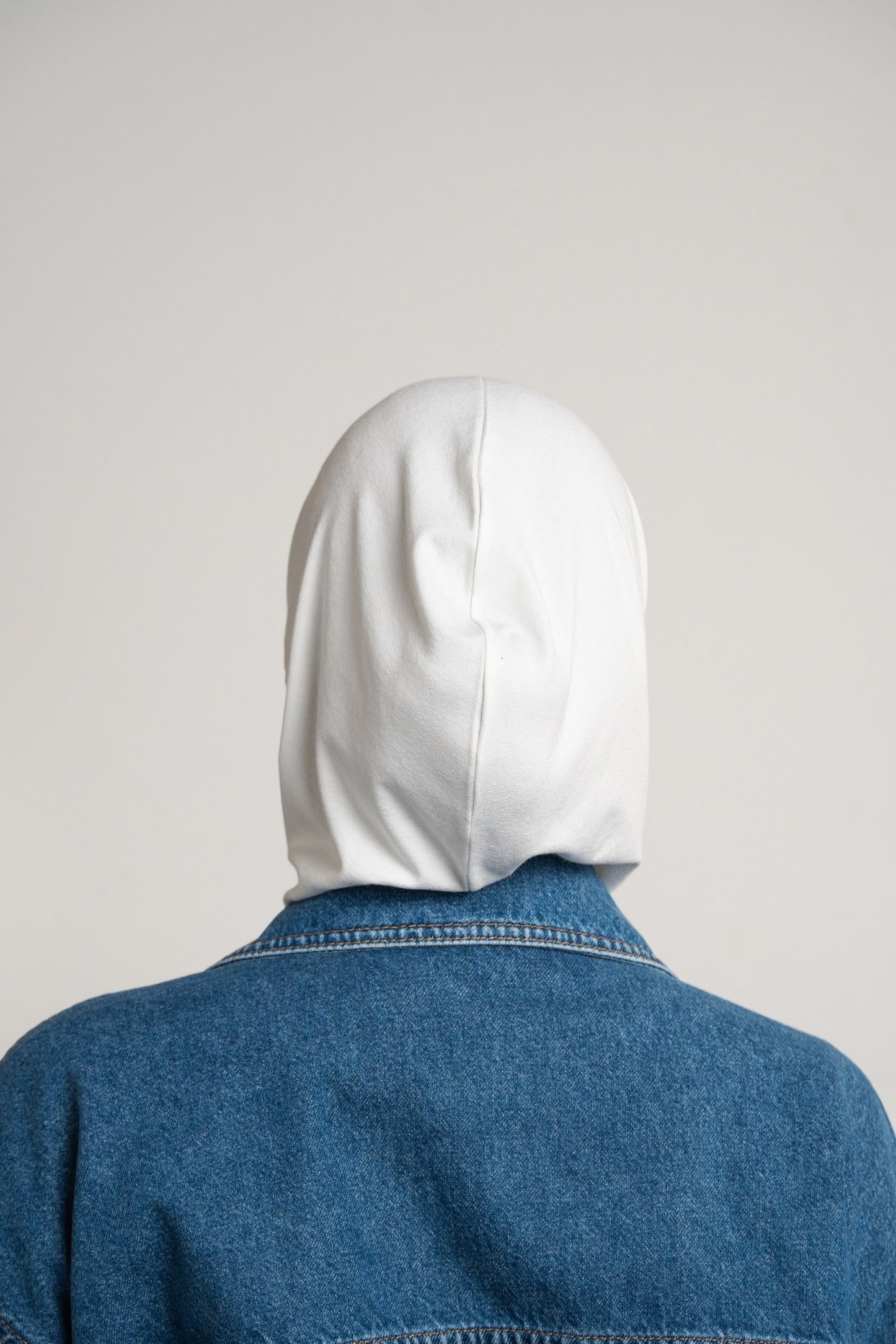 Zip hijab - warm white