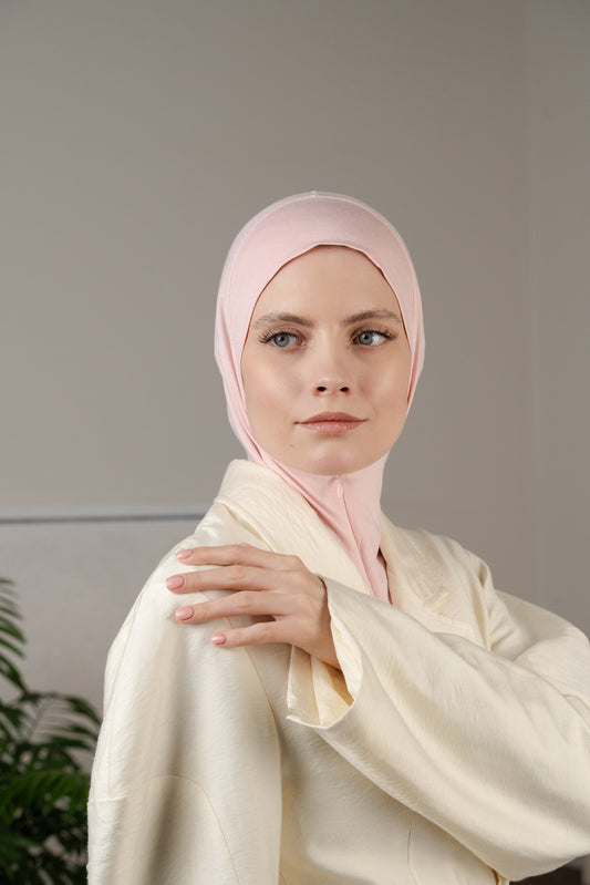 Zip hijab - lightrose