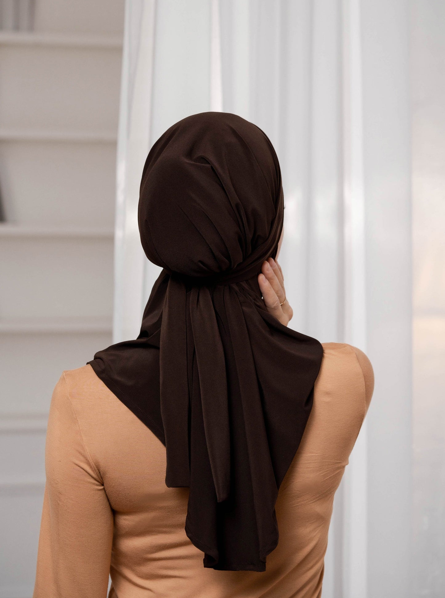 3in1 Khimar - darkbrown