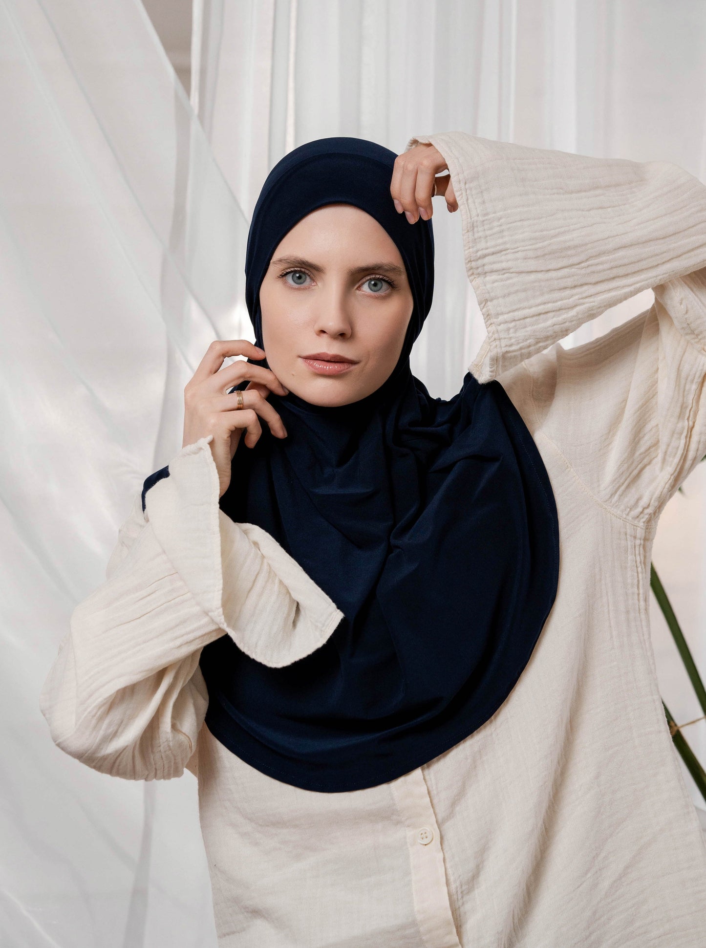 3in1 Khimar - navy blue