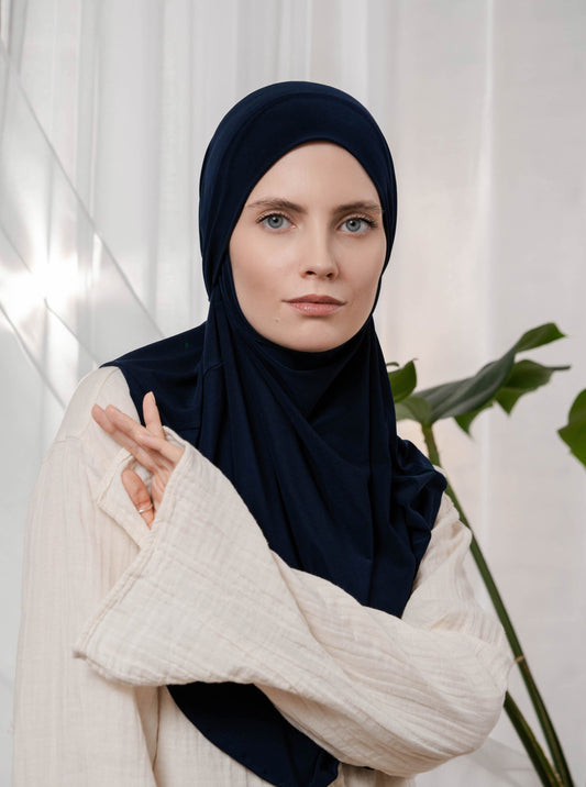 3in1 Khimar - navy blue