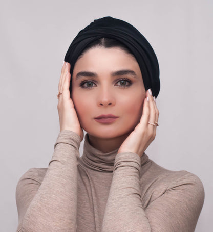 Multifunctional headwrap - black