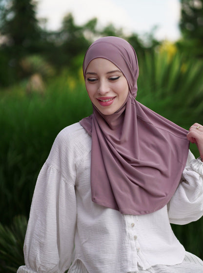 3in1 Khimar - pastel rose