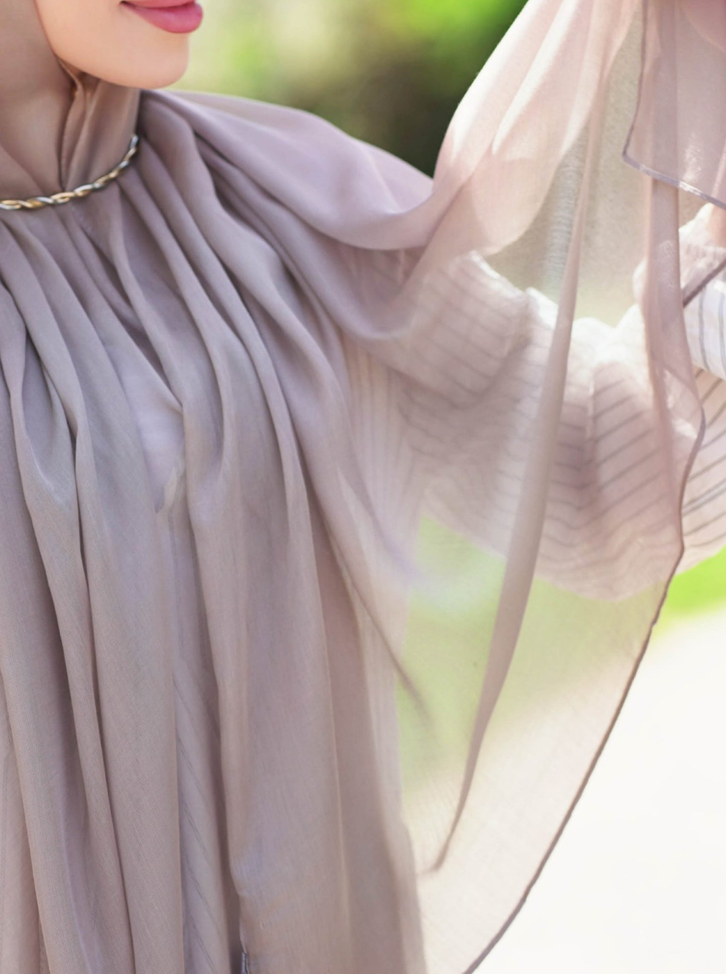 Airy modal scarf - aesthetic grey