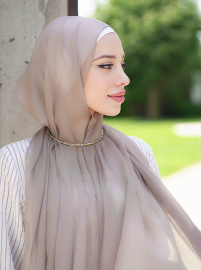 Airy modal scarf - aesthetic grey