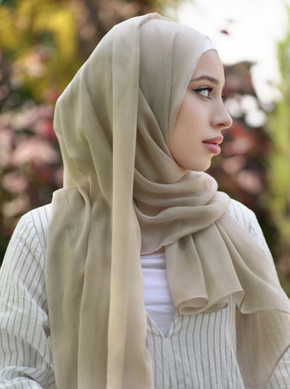 Airy modal scarf - greige