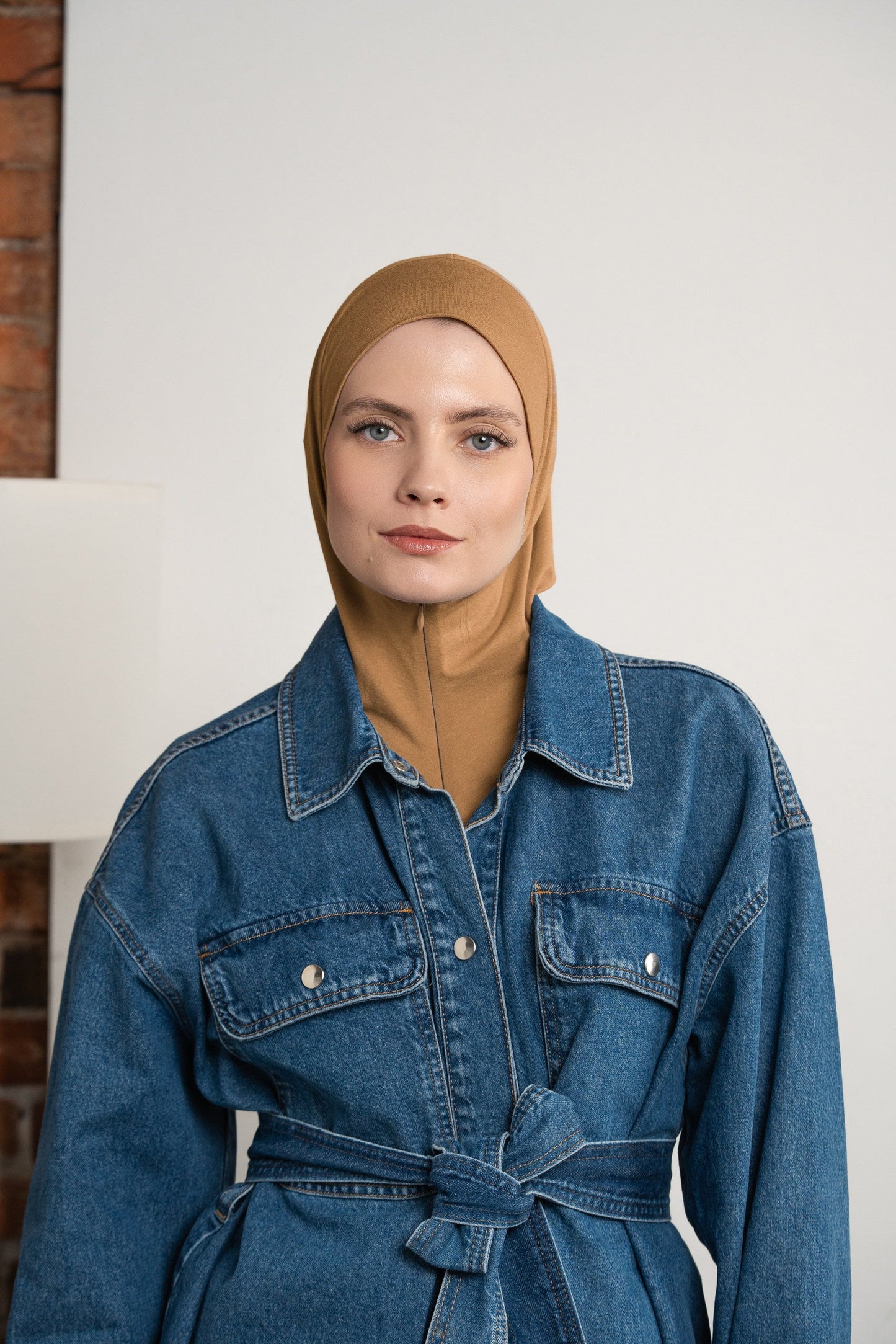 Zip hijab - amber gold