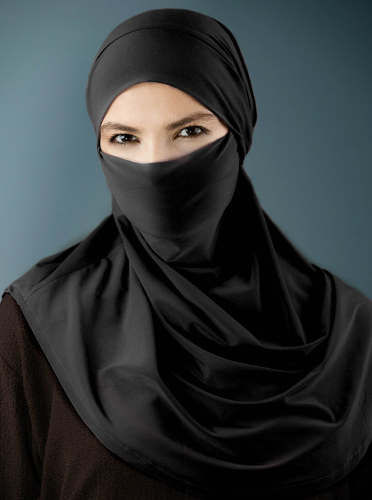 3in1 Khimar - black