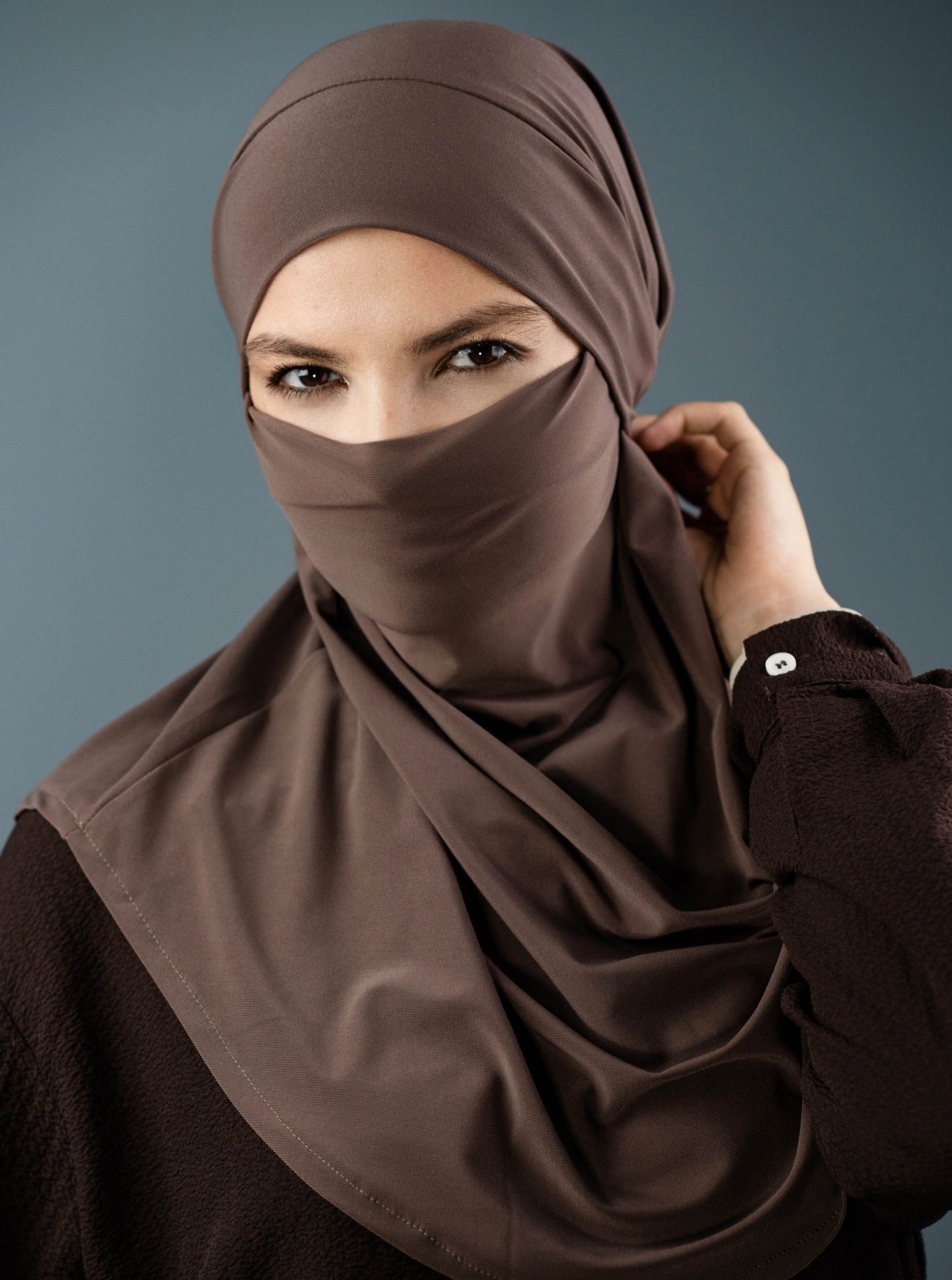 3in1 Khimar - brown