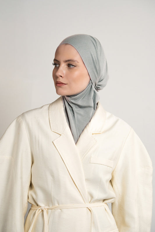 3in1 practical hijab - icegrey