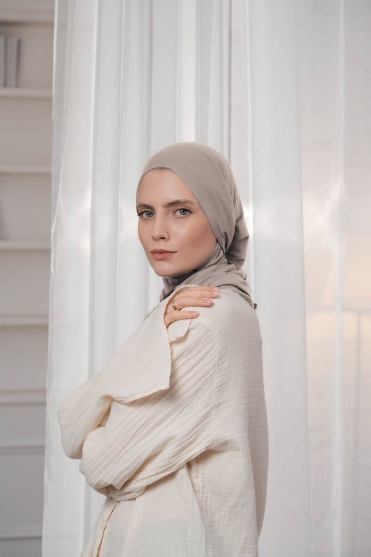 3in1 practical hijab - lighttaupe