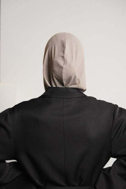 Zip hijab - lighttaupe
