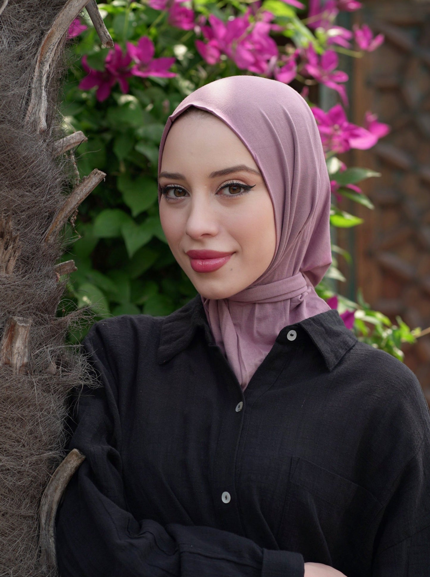 3in1 practical hijab - mauve