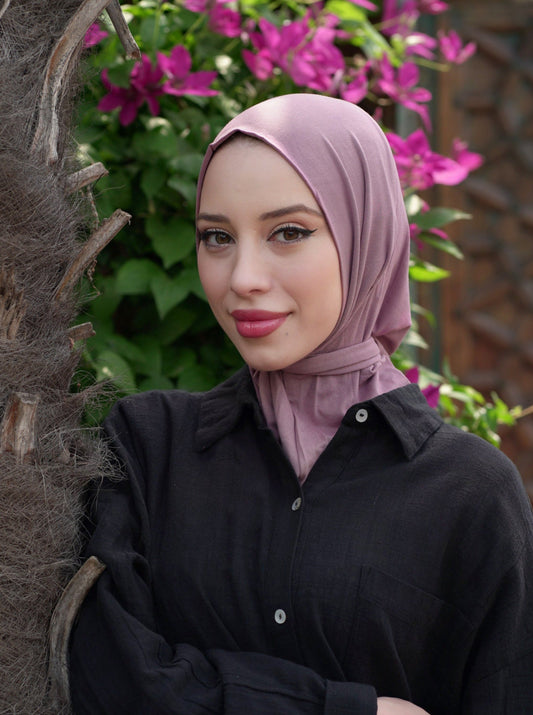 3in1 practical hijab - mauve