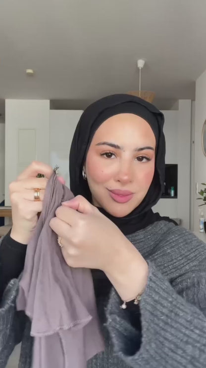 Zip hijab - taupe